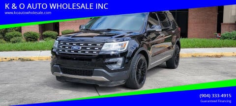 2017 Ford Explorer for sale at K & O AUTO WHOLESALE INC in Jacksonville FL