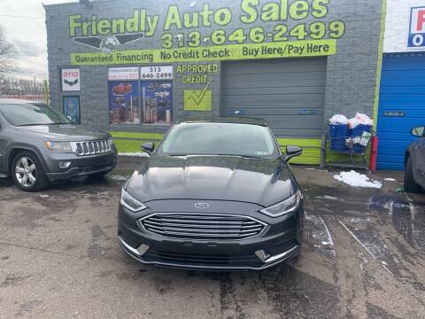 2017 Ford Fusion for sale at Friendly Auto Sales in Detroit MI