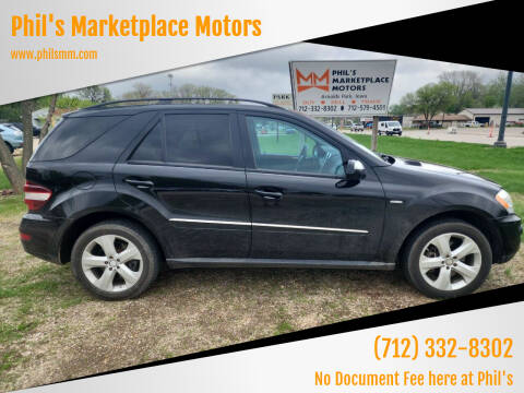 2009 Mercedes-Benz M-Class for sale at Phil's Marketplace Motors in Arnolds Park IA