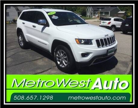 2015 Jeep Grand Cherokee for sale at Metro West Auto in Bellingham MA