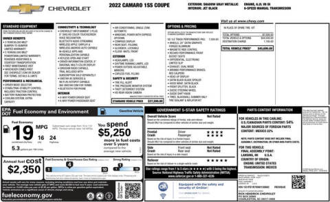 2022 Chevrolet Camaro SS