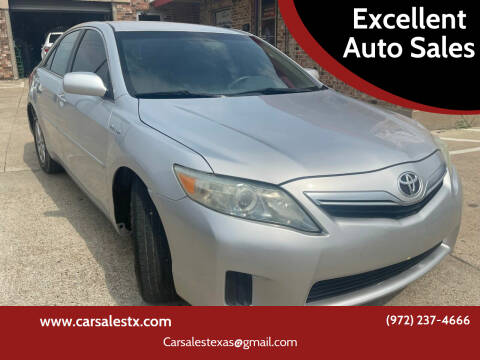 2011 Toyota Camry Hybrid for sale at Excellent Auto Sales in Grand Prairie TX