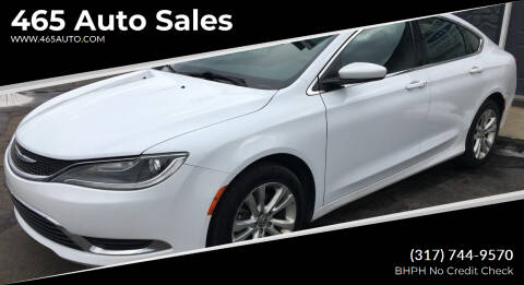 2015 Chrysler 200 for sale at 465 Auto Sales in Indianapolis IN