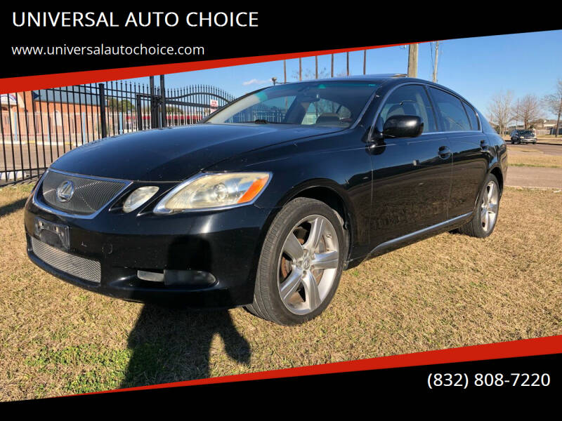 2007 Lexus GS 350 for sale at UNIVERSAL AUTO CHOICE in Houston TX