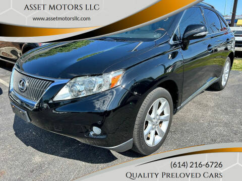 2010 Lexus RX 350 for sale at ASSET MOTORS LLC in Westerville OH