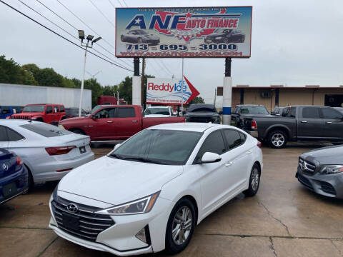 2020 Hyundai Elantra for sale at ANF AUTO FINANCE in Houston TX