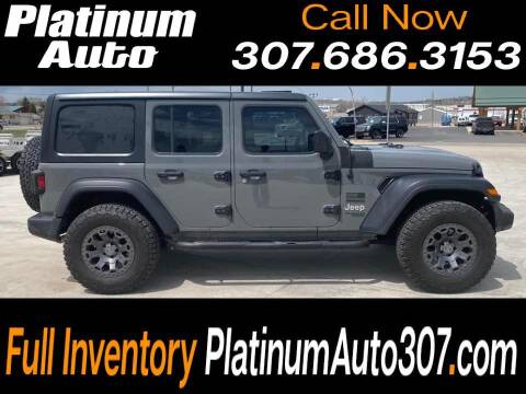 2019 Jeep Wrangler Unlimited for sale at Platinum Auto in Gillette WY