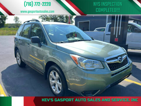 2015 Subaru Forester for sale at KEV'S GASPORT AUTO SALES AND SERVICE, INC in Gasport NY