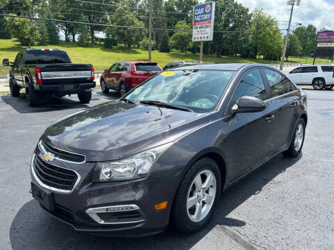 2015 Chevrolet Cruze for sale at Car Factory of Latrobe in Latrobe PA