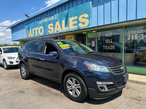 2017 Chevrolet Traverse for sale at Affordable Auto Sales of Michigan in Pontiac MI