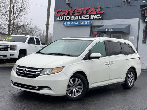 2015 Honda Odyssey for sale at Crystal Auto Sales Inc in Nashville TN