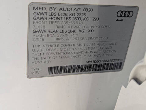 2021 Audi Q3 quattro S line Premium 45 TFSI