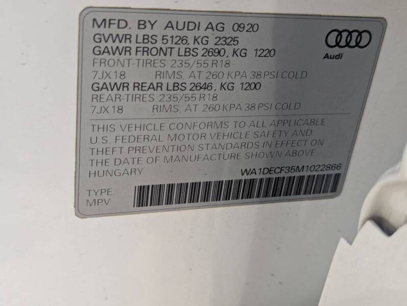 2021 Audi Q3 quattro S line Premium 45 TFSI