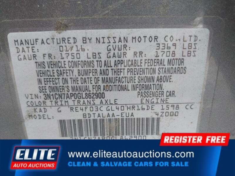 2016 Nissan Versa 1.6 S