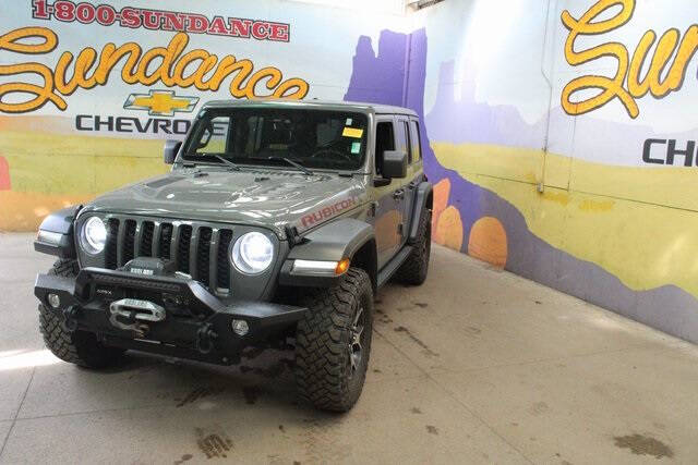 Used 2021 Jeep Wrangler Unlimited Rubicon with VIN 1C4HJXFN4MW566886 for sale in Grand Ledge, MI