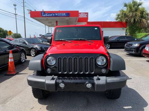 2017 Jeep Wrangler for sale at LATINOS MOTOR OF ORLANDO in Orlando FL