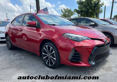 2018 Toyota Corolla for sale at AUTO CLUB OF MIAMI, INC in Miami FL