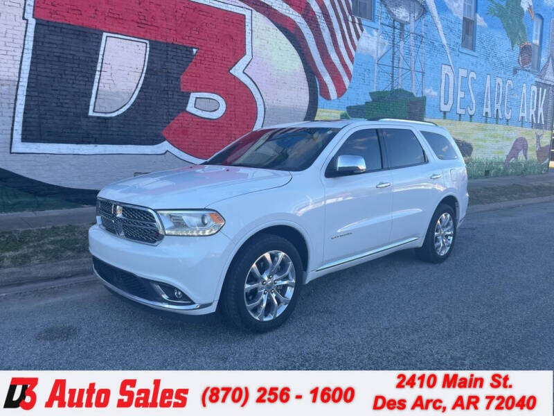 2016 Dodge Durango for sale at D3 Auto Sales in Des Arc AR