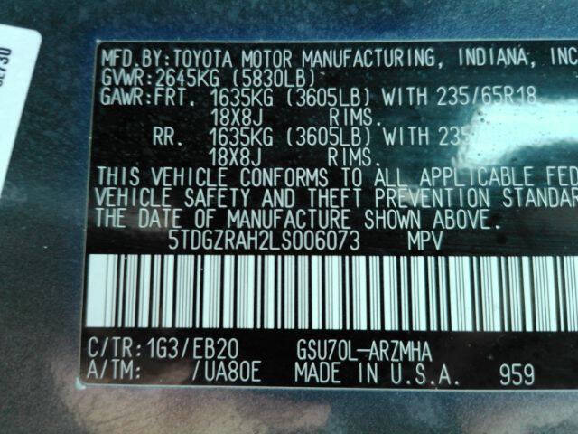 2020 Toyota Highlander XLE