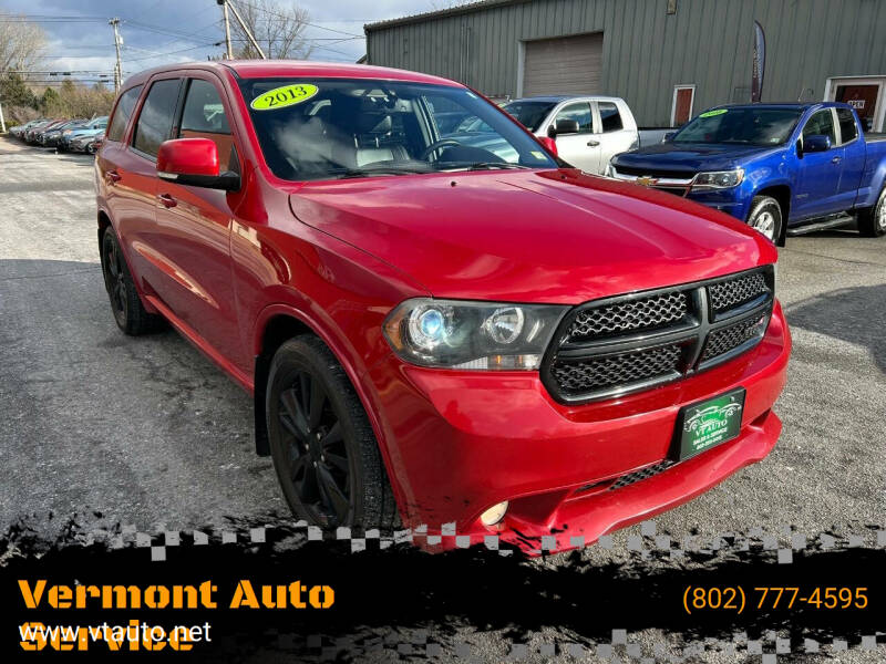 2013 Dodge Durango for sale at Vermont Auto Service in South Burlington VT