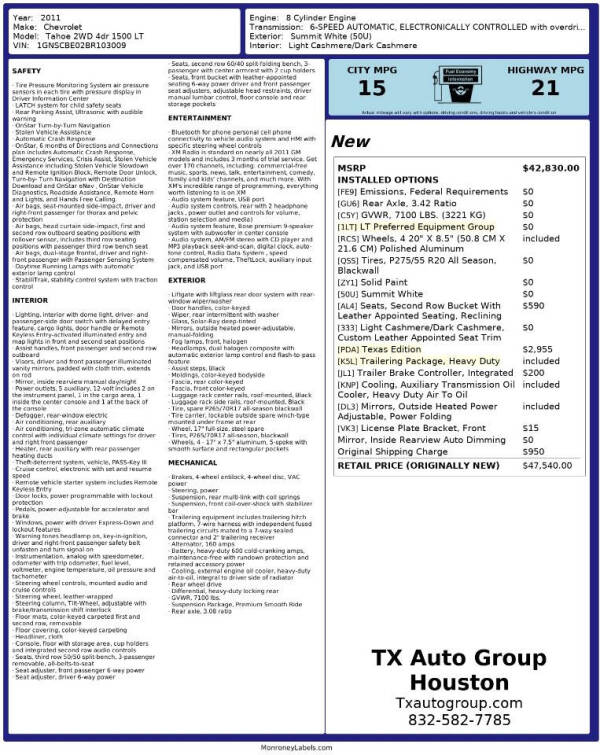 2011 Chevrolet Tahoe LT