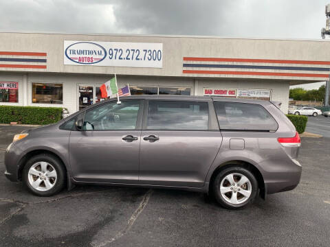 2011 Toyota Sienna for sale at Traditional Autos in Dallas TX