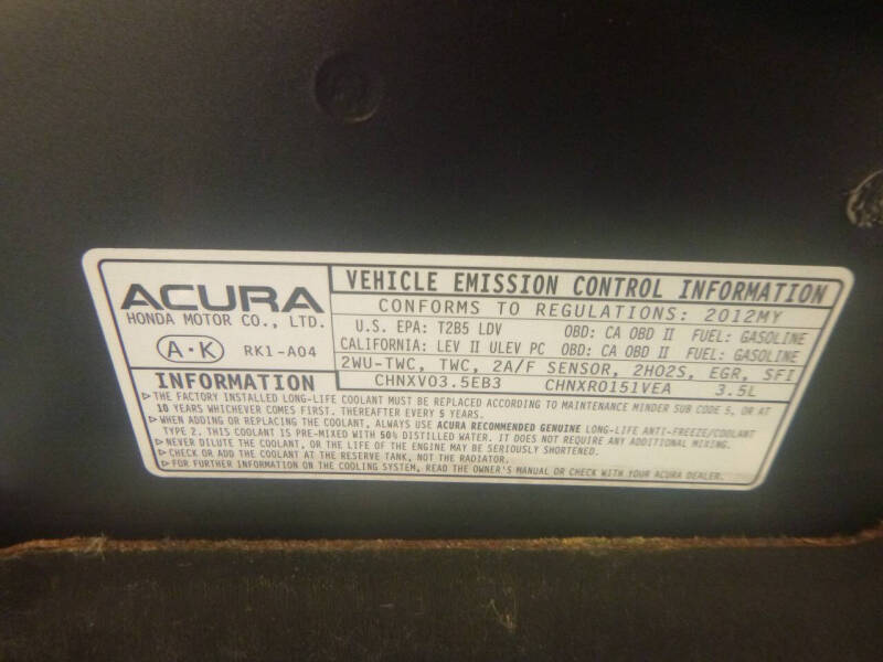 2012 Acura TL w/Tech