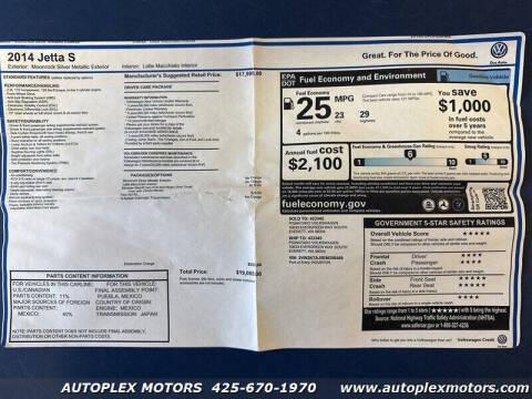 2014 Volkswagen Jetta S