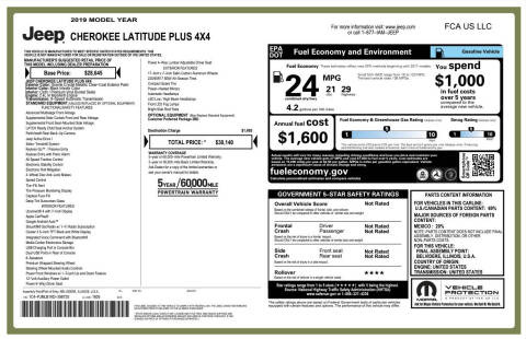 2019 Jeep Cherokee Latitude Plus