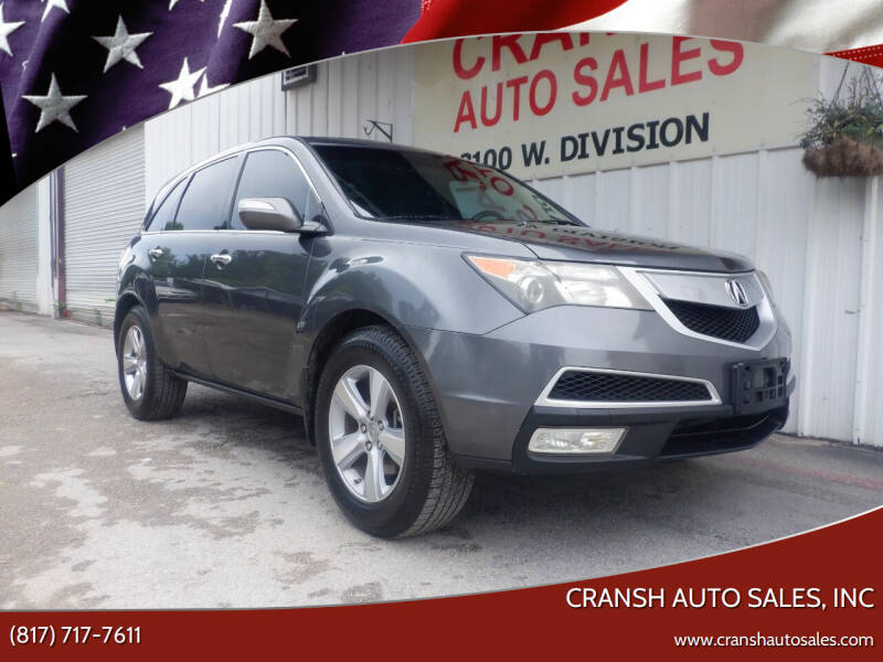 2010 Acura MDX for sale at CRANSH AUTO SALES, INC in Arlington TX