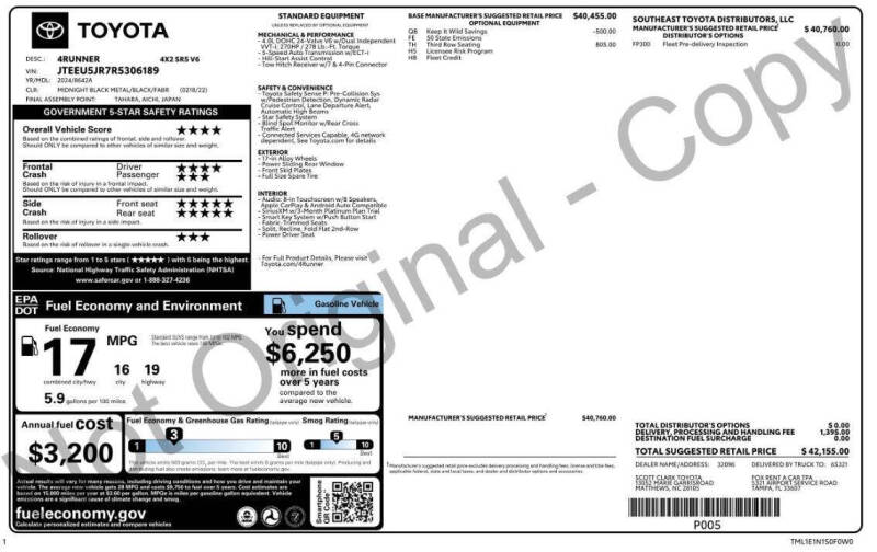2024 Toyota 4Runner SR5