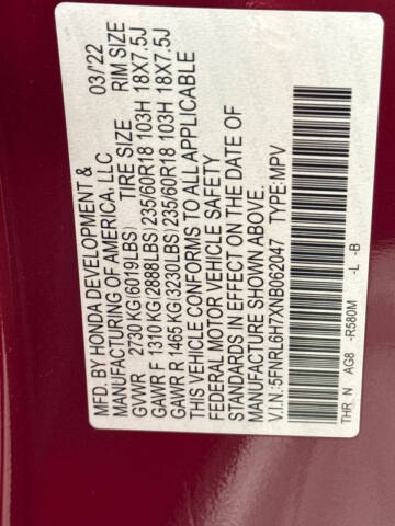 2022 Honda Odyssey EX-L