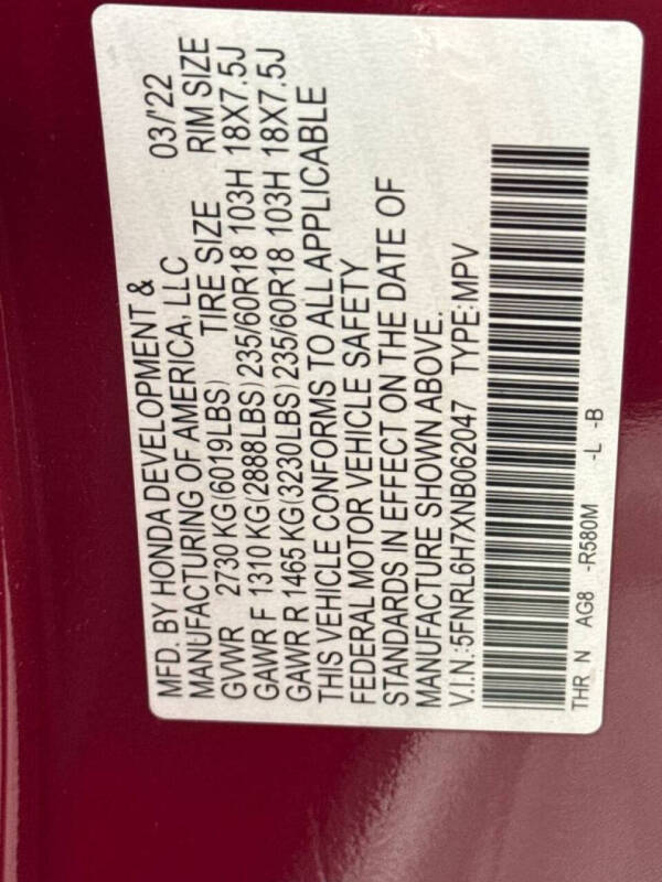 2022 Honda Odyssey EX-L