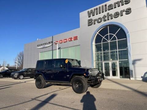 2013 Jeep Wrangler Unlimited for sale at Williams Brothers Pre-Owned Clinton in Clinton MI