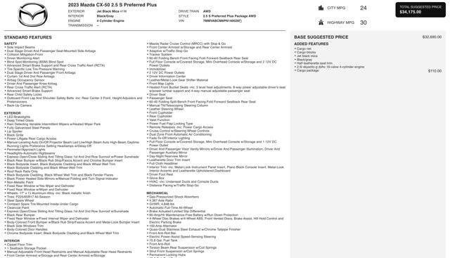 2023 Mazda CX-50 2.5 S Preferred Plus