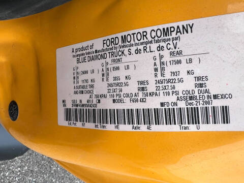 2008 Ford F-650 Super Duty