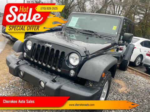 2017 Jeep Wrangler Unlimited for sale at Cherokee Auto Sales in Acworth GA