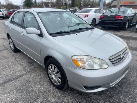 2004 Toyota Corolla for sale at speedy auto sales in Indianapolis IN