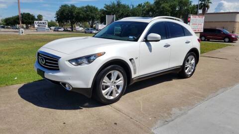 2015 Infiniti QX70 for sale at MOTORSPORTS IMPORTS in Houston TX