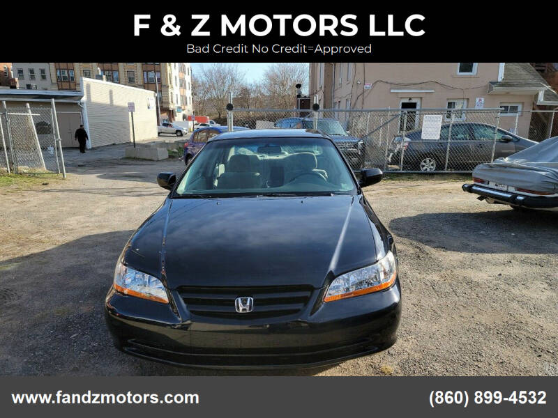 2002 Honda Accord for sale at F & Z MOTORS LLC in Vernon Rockville CT