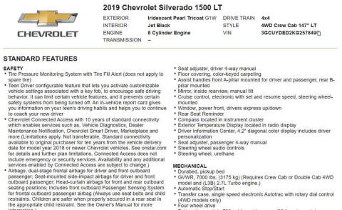 2019 Chevrolet Silverado 1500