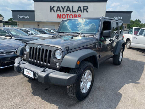 2018 Jeep Wrangler JK Unlimited for sale at KAYALAR MOTORS in Houston TX