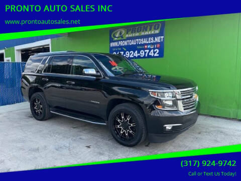 2016 Chevrolet Tahoe for sale at PRONTO AUTO SALES INC in Indianapolis IN