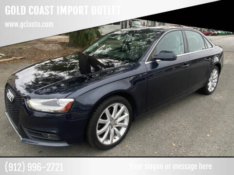 2013 Audi A4 for sale at GOLD COAST IMPORT OUTLET in Saint Simons Island GA