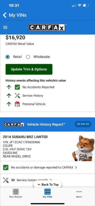 2014 Subaru BRZ Limited