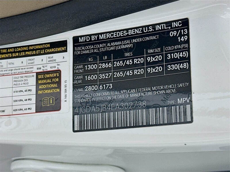 2014 Mercedes-Benz M-Class ML 350