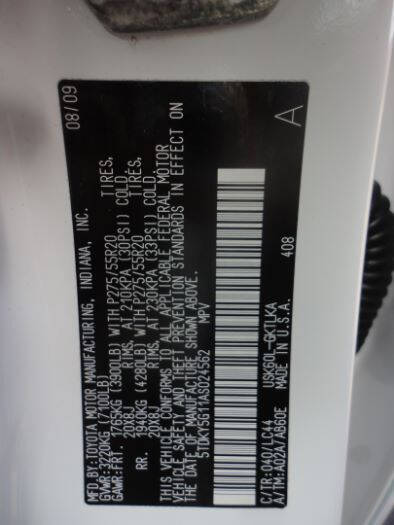 2010 Toyota Sequoia Limited