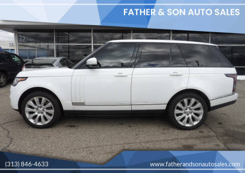 2016 Land Rover Range Rover for sale at Father & Son Auto Sales in Dearborn MI