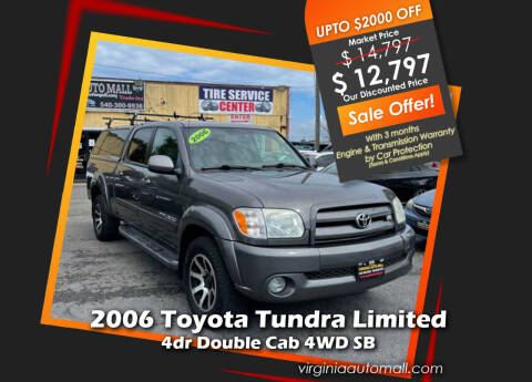 2006 Toyota Tundra for sale at Virginia Auto Mall in Woodford VA