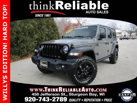 2020 Jeep Wrangler Unlimited for sale at RELIABLE AUTOMOBILE SALES, INC in Sturgeon Bay WI
